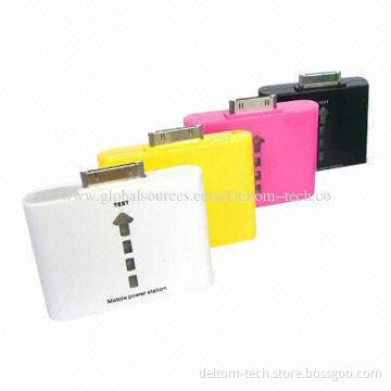 Colorful Lithium 1,200mAh Portable Mini Power Banks with 5V, 500mA Rated Output